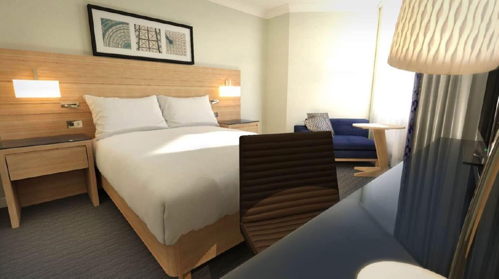 فندق غراند بلاكبول المظهر الخارجي الصورة A room at the Hilton London Heathrow